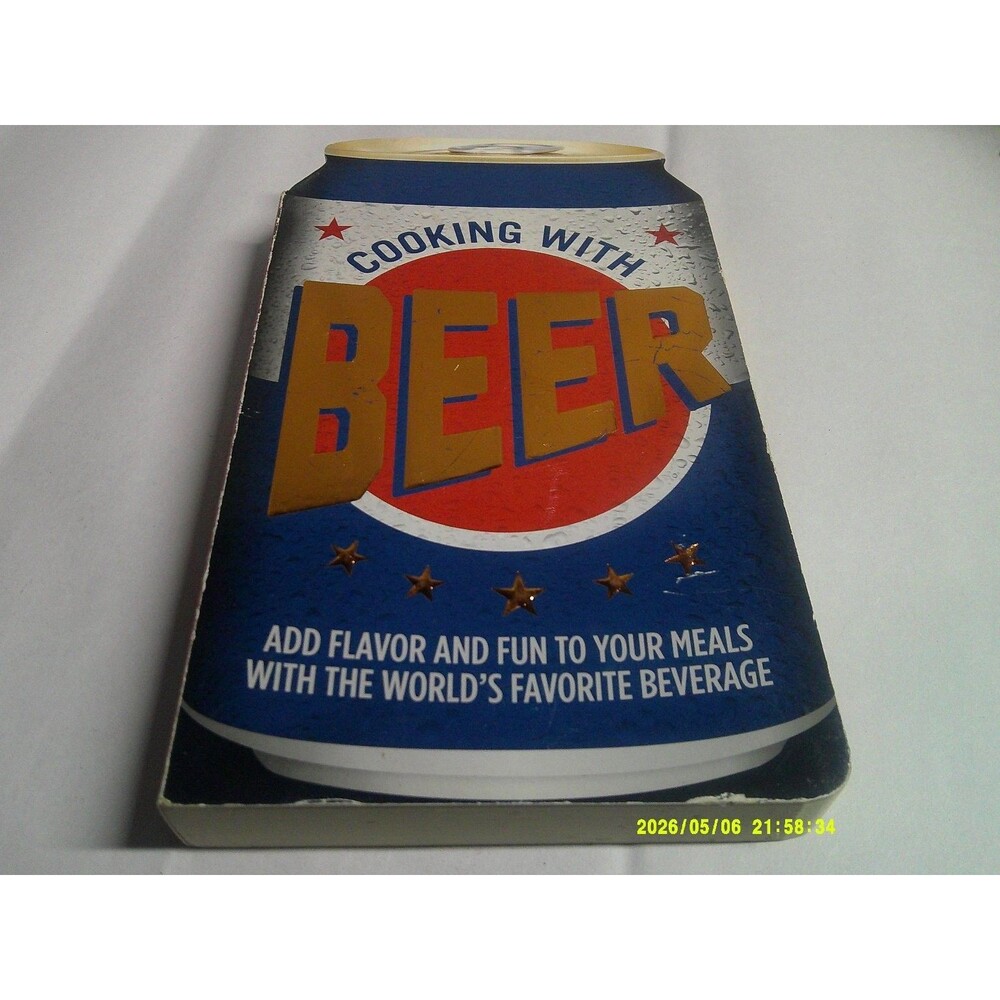 Cooking with Beer Cookbook Recipes Novelty Hardcover Can Shape Publications